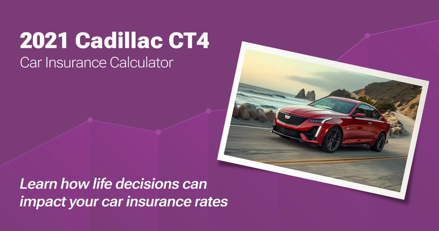 2021 Cadillac CT4 car insurance calculator image