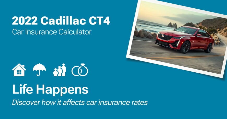 2022 Cadillac CT4 car insurance calculator image