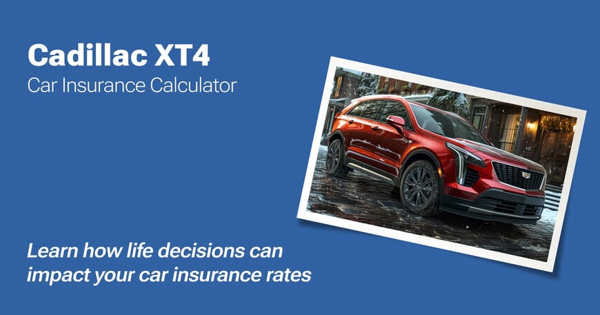 Cadillac XT4 car insurance calculator image