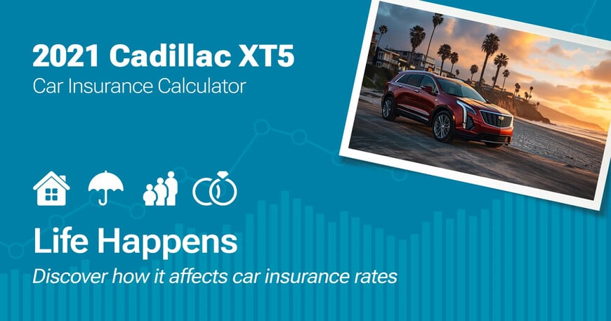 2021 Cadillac XT5 car insurance calculator image