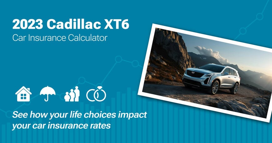 2023 Cadillac XT6 car insurance calculator image