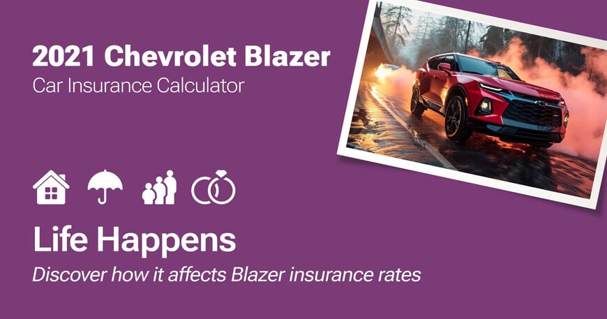 2021 Chevrolet Blazer car insurance calculator image