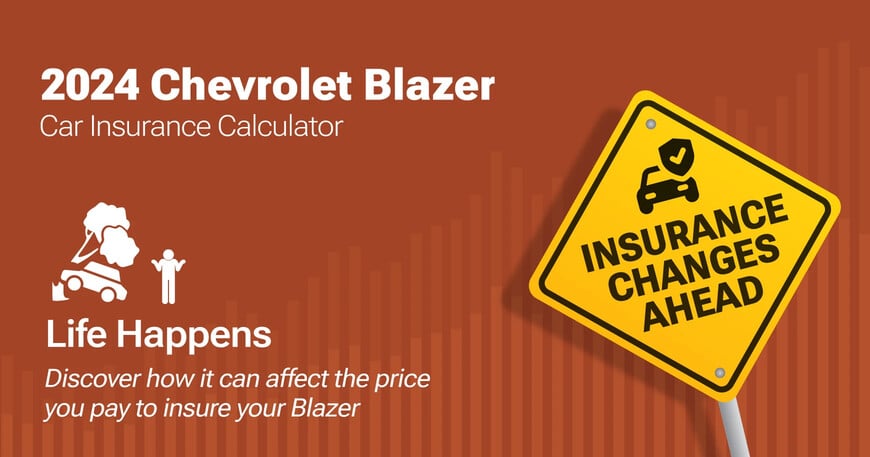 2024 Chevrolet Blazer car insurance calculator image