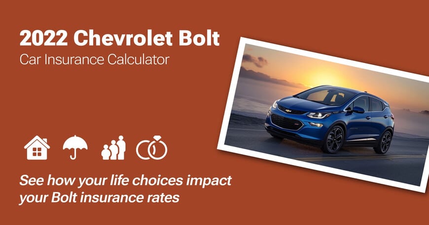 2022 Chevrolet Bolt car insurance calculator image