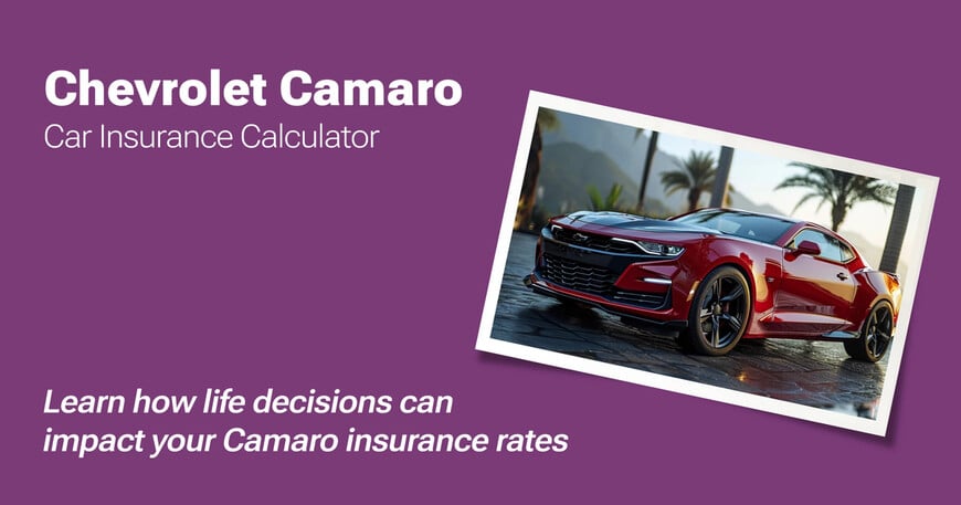 Chevrolet Camaro car insurance calculator image
