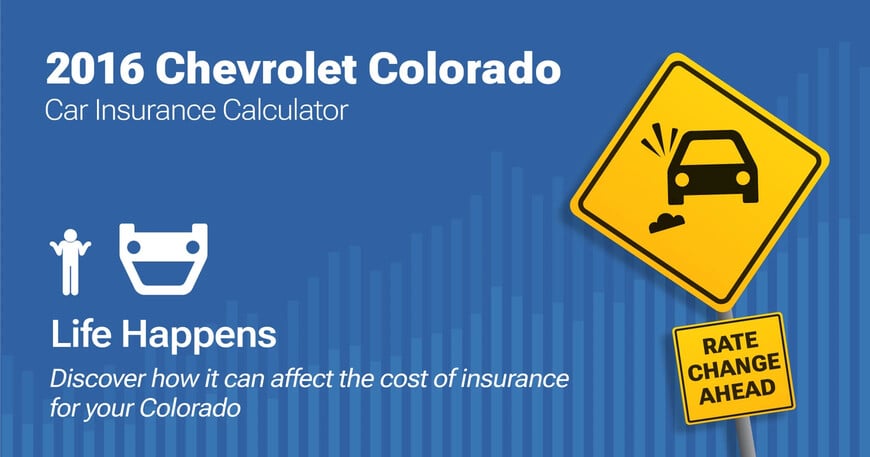 2016 Chevrolet Colorado car insurance calculator image