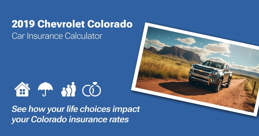 2019 Chevrolet Colorado car insurance calculator image