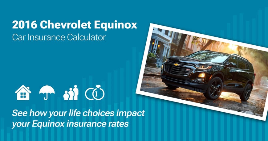 2016 Chevrolet Equinox car insurance calculator image