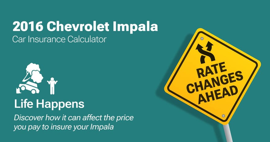 2016 Chevrolet Impala car insurance calculator image