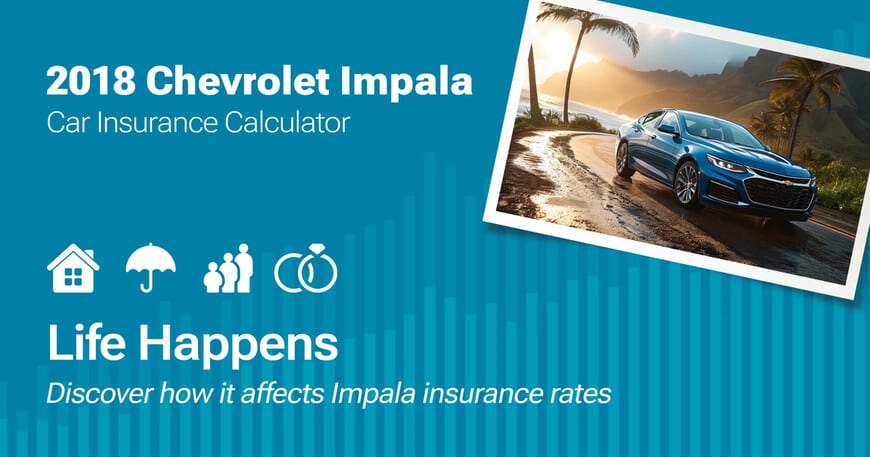 2018 Chevrolet Impala car insurance calculator image