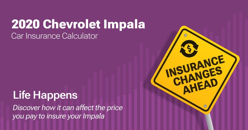 2020 Chevrolet Impala car insurance calculator image