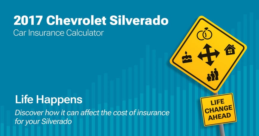 2017 Chevrolet Silverado car insurance calculator image