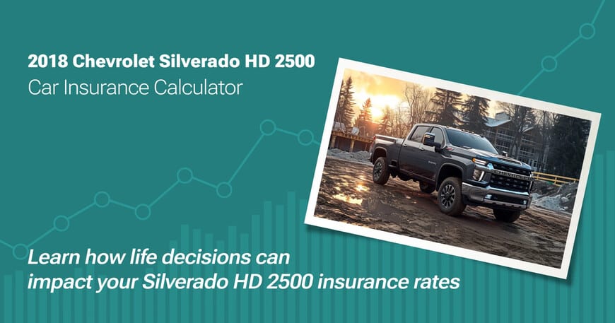 2018 Chevrolet Silverado HD 2500 car insurance calculator image