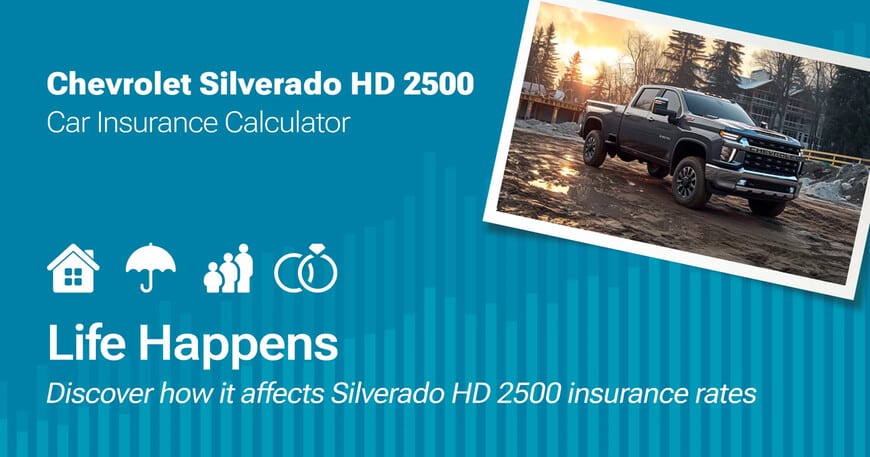 Chevrolet Silverado HD 2500 car insurance calculator image