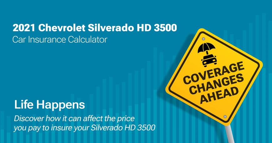 2021 Chevrolet Silverado HD 3500 car insurance calculator image
