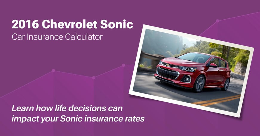2016 Chevrolet Sonic car insurance calculator image
