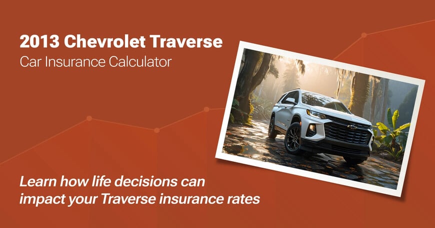 2013 Chevrolet Traverse car insurance calculator image