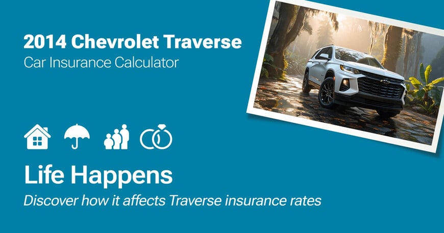2014 Chevrolet Traverse car insurance calculator image