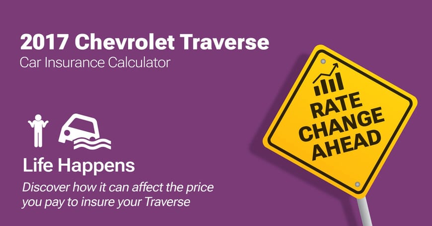 2017 Chevrolet Traverse car insurance calculator image