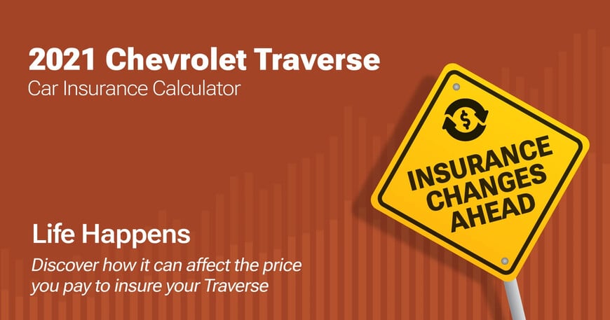 2021 Chevrolet Traverse car insurance calculator image