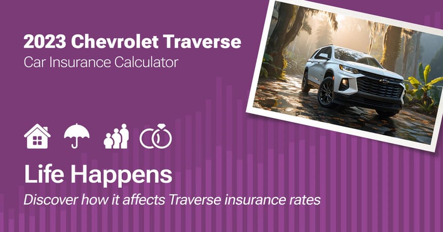 2023 Chevrolet Traverse car insurance calculator image