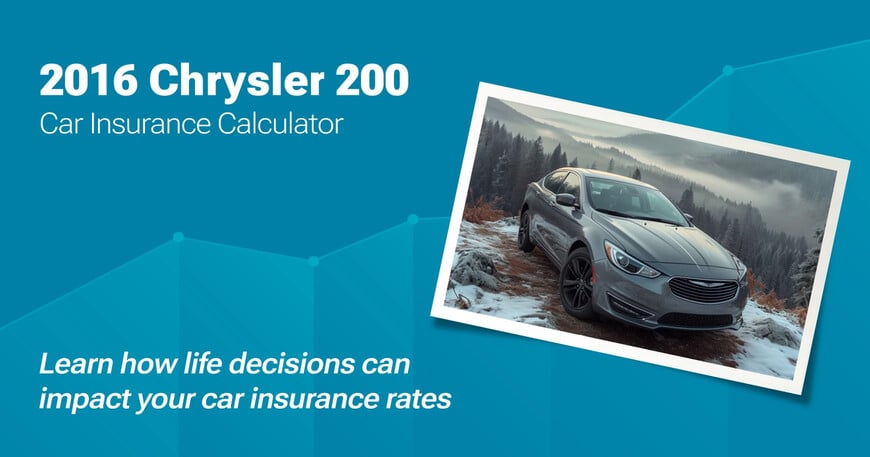 2016 Chrysler 200 car insurance calculator image