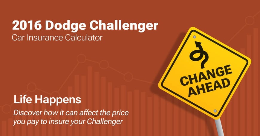 2016 Dodge Challenger car insurance calculator image