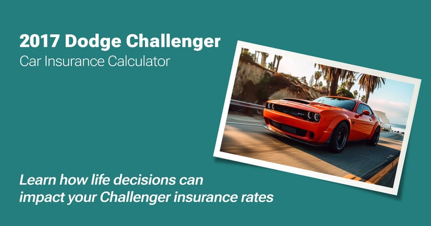 2017 Dodge Challenger car insurance calculator image