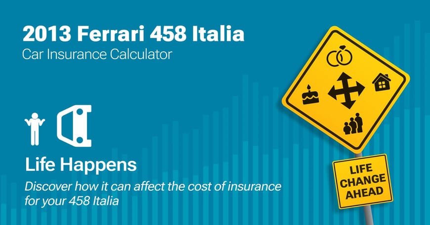 2013 Ferrari 458 Italia car insurance calculator image