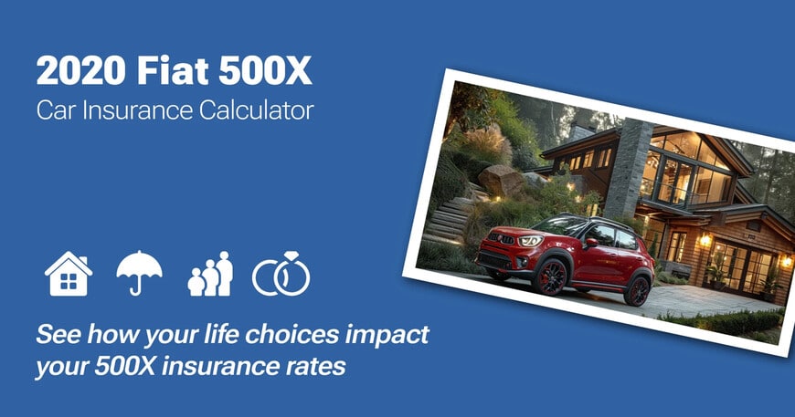 2020 Fiat 500X car insurance calculator image
