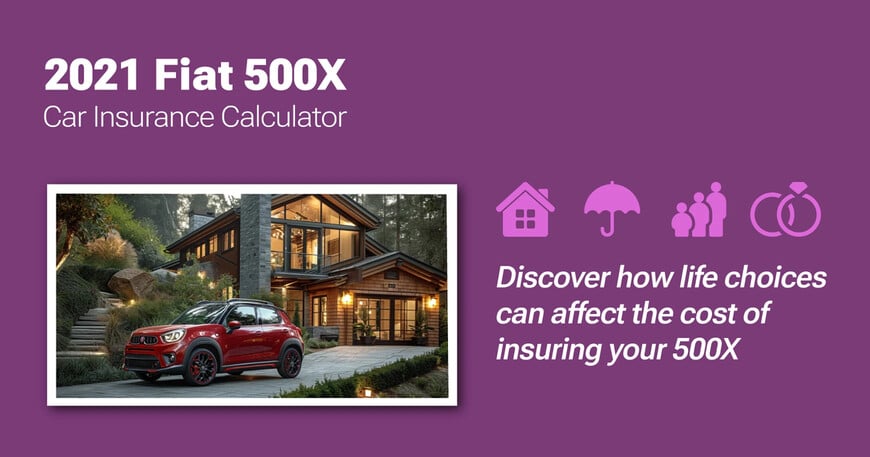 2021 Fiat 500X car insurance calculator image