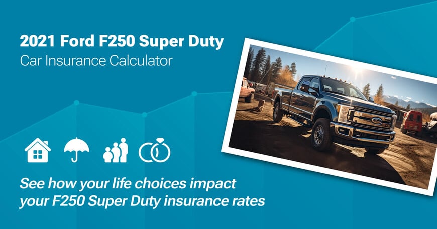 2021 Ford F250 Super Duty car insurance calculator image