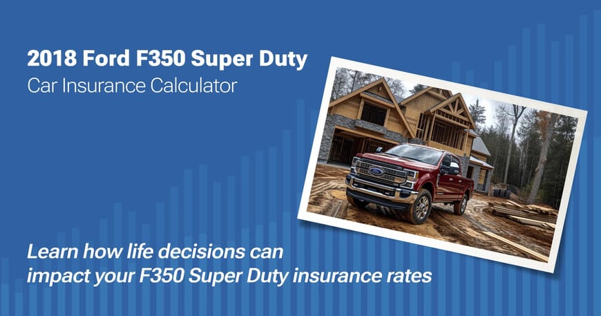 2018 Ford F350 Super Duty car insurance calculator image
