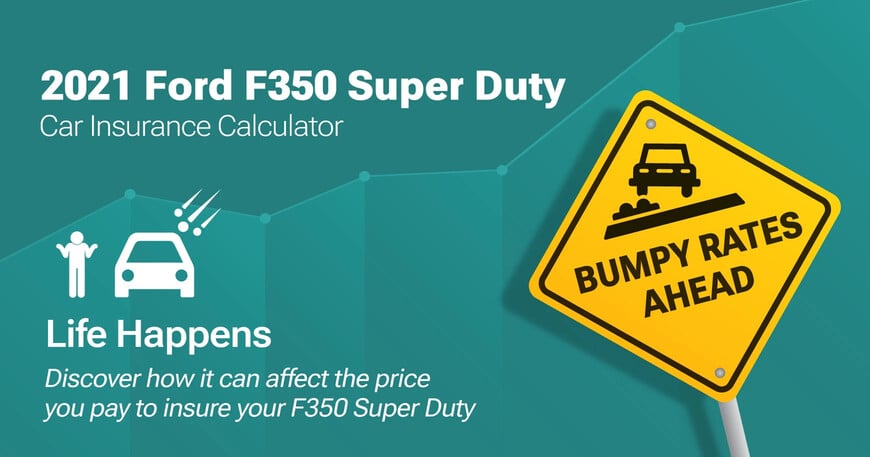2021 Ford F350 Super Duty car insurance calculator image