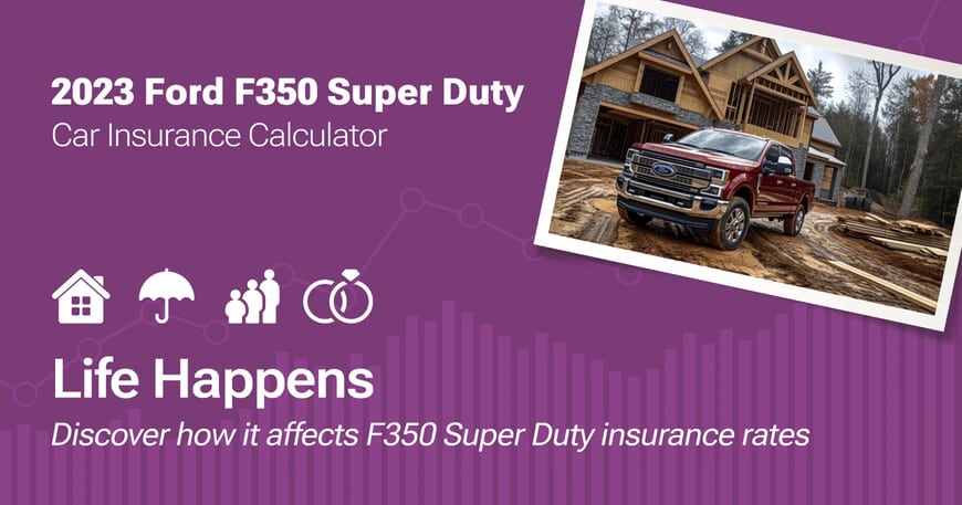 2023 Ford F350 Super Duty car insurance calculator image