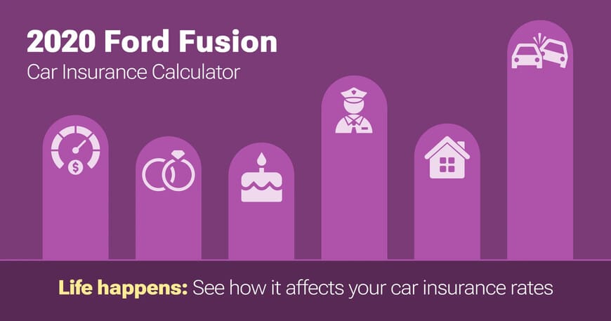 2020 Ford Fusion car insurance calculator image