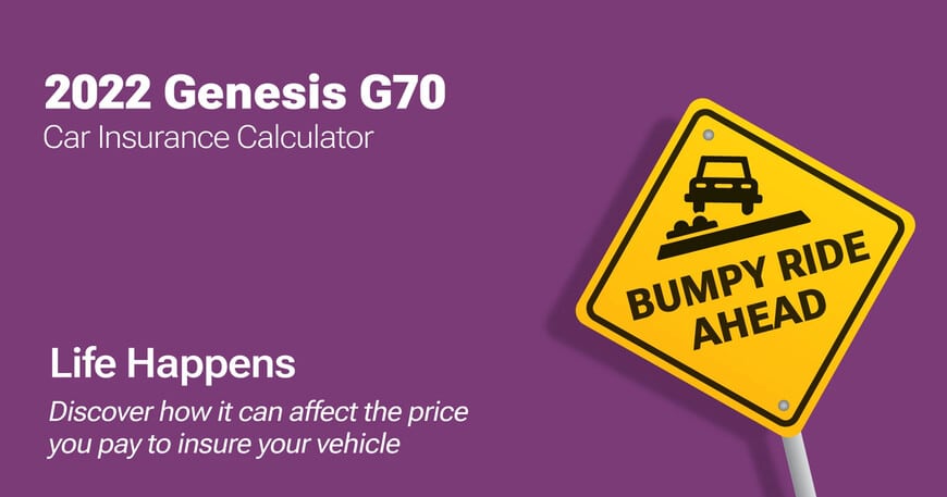 2022 Genesis G70 car insurance calculator image