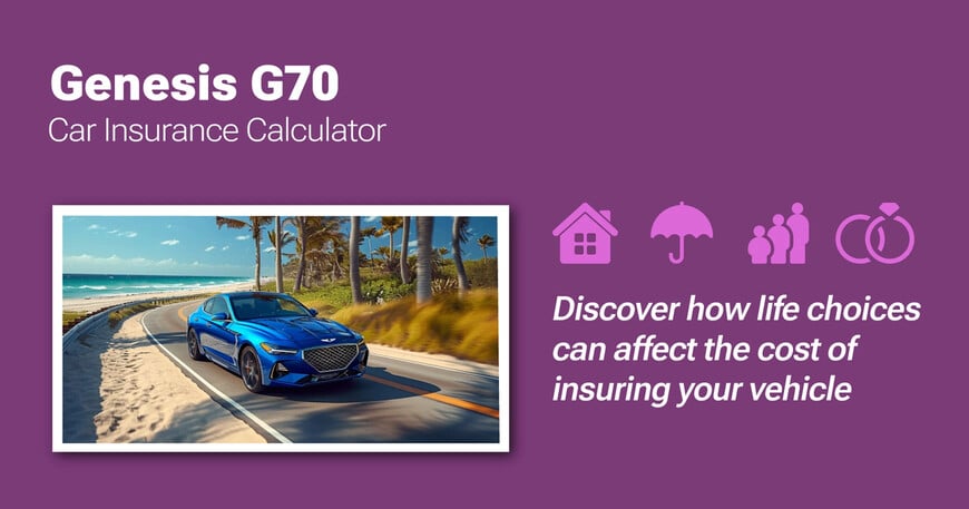 Genesis G70 car insurance calculator image