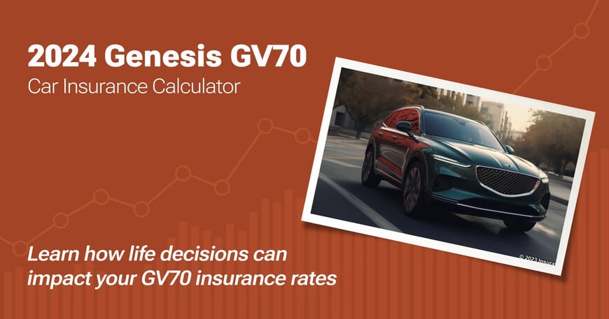 2024 Genesis GV70 car insurance calculator image