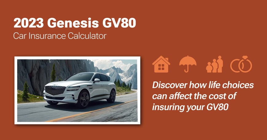 2023 Genesis GV80 car insurance calculator image