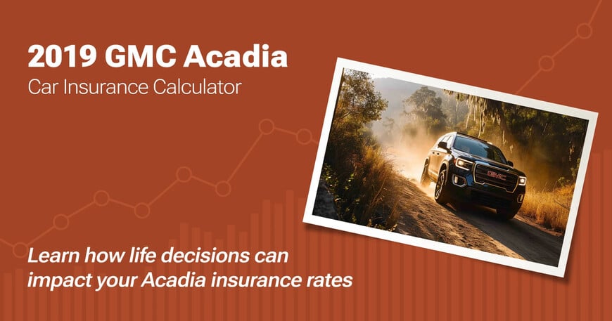 2019 GMC Acadia car insurance calculator image