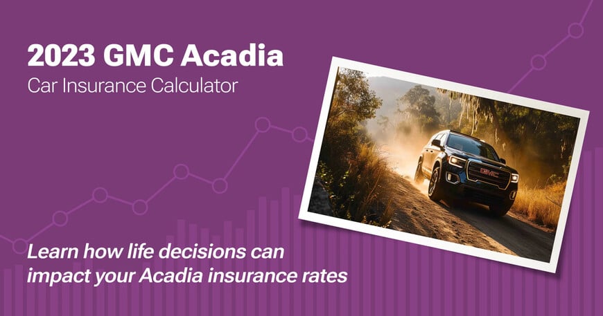 2023 GMC Acadia car insurance calculator image