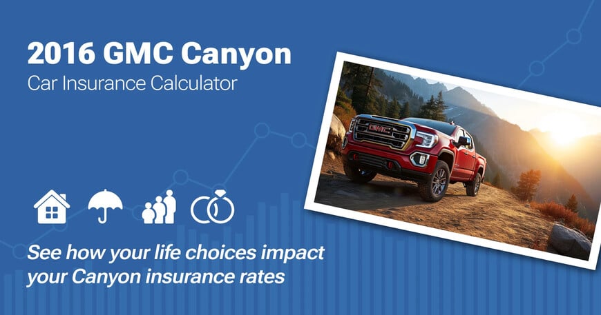 2016 GMC Canyon car insurance calculator image