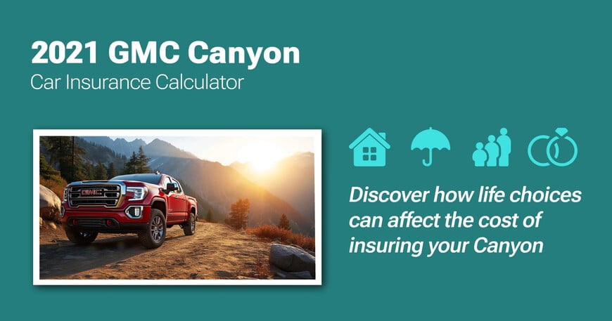 2021 GMC Canyon car insurance calculator image