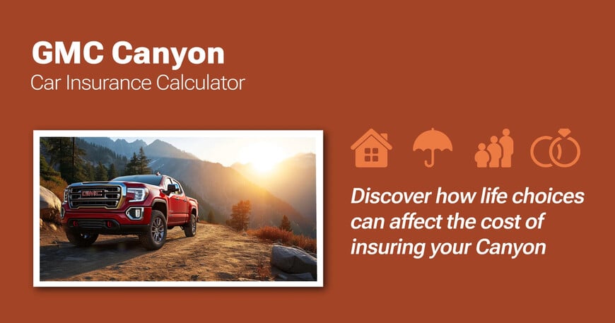 GMC Canyon car insurance calculator image