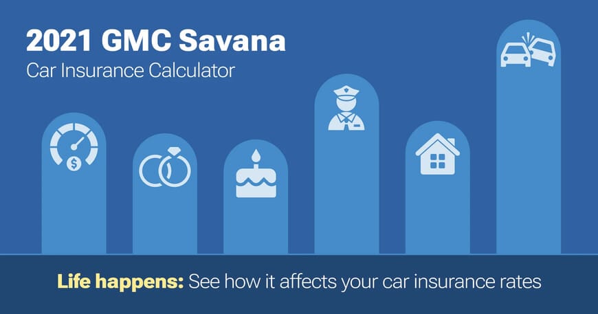 2021 GMC Savana car insurance calculator image