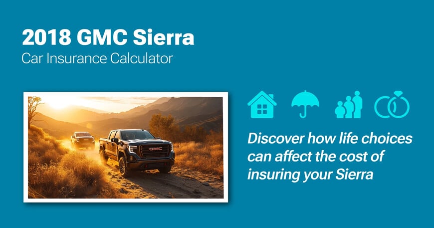 2018 GMC Sierra car insurance calculator image