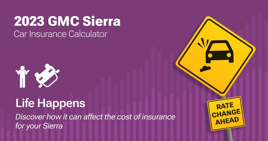 2023 GMC Sierra car insurance calculator image