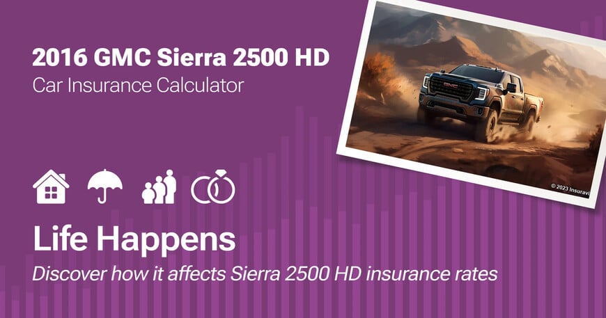 2016 GMC Sierra 2500 HD car insurance calculator image