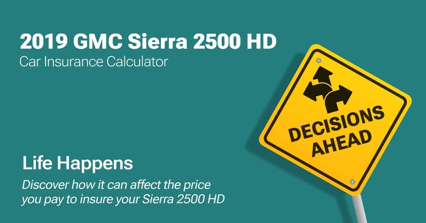 2019 GMC Sierra 2500 HD car insurance calculator image